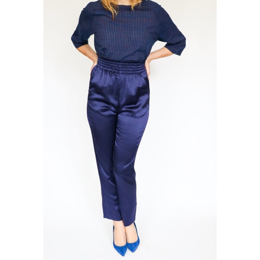 Rachel Comey Blue Silk Pants
